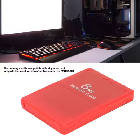 For PS2 8MB Memory Card For PS2 Memory Card High Speed 8MB Game Memory Card Supports FMCB1.966 and A