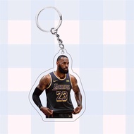 NBA James Keychain Star Merchandise Acrylic Double-Sided HD Student Schoolbag Pendant Creative Keych