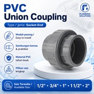 PVC Union Coupling Socket End Penyambung Paip PVC Socket Pipe Fitting
