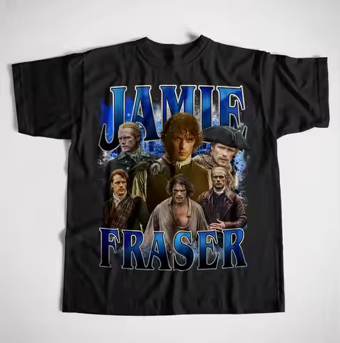 Unisex 90s style Jamie Fraser Vintage T-Shirt Jamie Fraser Shirt Gift For Women and Man Unisex T-Shi