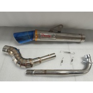 EXHAUST DAENG SAI4 OPEN PIPE 51 MM FOR SMASH WAVE KRISS XRM RUSI LEGEND EX5