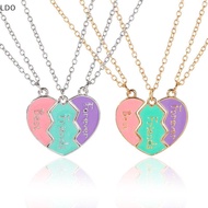 <LDO> Best Friend Necklaces For 3 Matching Heart Pendant Magnetic Bff Friendship Necklace Nice