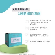 VCARE BEAUTY SAKURA NIGHT CREAM (ANTIBIOTIK NIGHT CREAM )  [Loose item]
