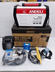 ANDELI ตู้เชื่อม3ระบบ MIG / MMA / TIG รุ่นใหม่ล่าสุด MIG-270N LED ใช้ลวดขนาด 1Kg. และ 5 Kg. ได้ ประ