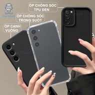 Samsung S24 / S24+ / S24 PLUS / S24 ULTRA shockproof case black, cream, square border, transparent s