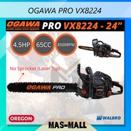OGAWA PRO VX8224 HEAVY DUTY CHAINSAW - WALBRO CARBURETOR JAPAN