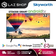Skyworth 32 Inch 2K Android Smart TV 32STD6500 | Google Assistant &amp; Google Play | Dolby Audio | DTS Studio Sound