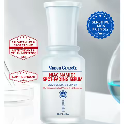 VIBRANT GLAMOUR Niacinamide Essence, Newly Upgraded Korean Formula High-Efficiency Skincare Reduces 