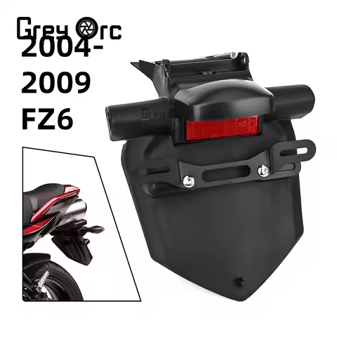FZ6 Rear Fender For FZ6 FZ6N FZ6S FZ6SA 2004-2005 Motorcycle Fender Accessories License Plate Bracke