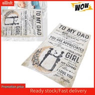 allinit OPPWONG Dad Blanket  Letter Warm Soft Throw Blankets Personalized Daughter from Dual Sides t