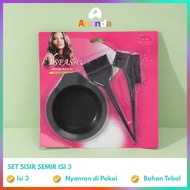 3 in 1 Hair Dye Set + Hair Dye Bowl Salon Equipment Hair Dye Kit Hair Coloring Equipment