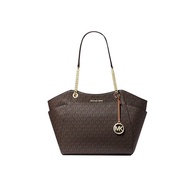 US Direct Mail MK JET SET Series Brown logo Chain Shoulder Bag 35F8GTVE7B