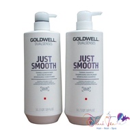 [ NA ] Goldwell Just Smooth Taming Shampoo and Conditioner 1000mlx2