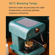 Spot goods Petrus Coffee Machine Espresso Coffee Maker 20 Bar Retro Semi-Automatic Cappuccino Maker 