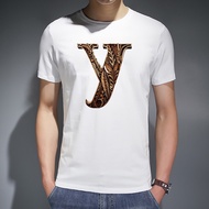 Men T-Shirt Wood Art Letter Series Men Xmas Cotton Harajuku T-Shirt Top Short Sleeve Ready Stock Family Tee 4XL-5XL