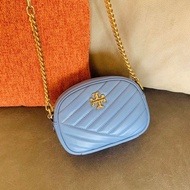 hot sale authentic tory burch bags women   Tory burch 317A new ‮ sheep version ‬ leather camera bag blue tory burch official store
