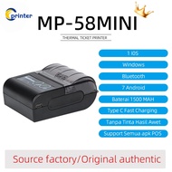 printer thermal bluetooth 58mm Receipt printer buat hp Mobile Portable Printer mesin print struk min