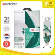 Brabantia Ironing Board Cover B, 124 x 38 cm, with Foam - Tropical Leaves