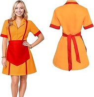 YushengTai 2 Broke Girls Costume, Caroline & Max for 2 Broke Girls Fans Diner Uniform with Apron, Ca