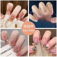 R100-R155 24Pcs/BOX  Nail Art Patch Fake Nails Flase Nails Waterproof Detachable