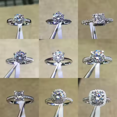 CC Wedding Rings For Women Cubic Zirconia Stone White Gold Color Trendy Jewelry Bridal Engagement Ri