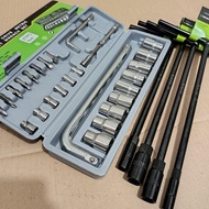 Tekiro 4 Pcs Socket Wrench + 27 Pcs Victory Socket Wrench Set + Tekiro 4 Pcs T-Wrench Package Size 8