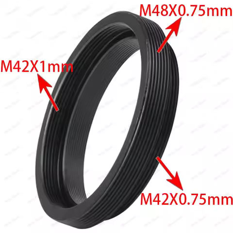 M42 to M42 M48 Camera Lens Adapter Mount Ring Lens Telescope Adaptors M42X1mm to M42x0.75mm M48x0.75