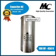 Kapasitor AC 100uf 400V 450V Alumunium Capacitor Air Conditioner