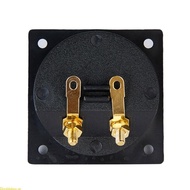 Doublebuy Heavy Duty Subwoofer Terminals Box 4mm Base Plate Reduces Resonances For Clear Sound Outpu