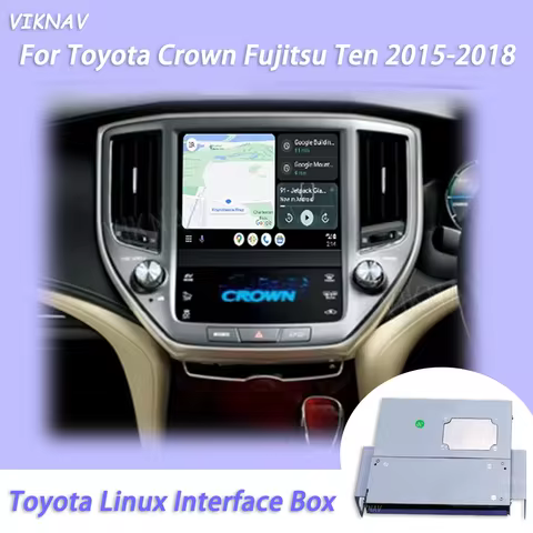 Viknav Linux Decoder Box For Toyota Crown Fujitsu Ten 2015 2016 2017 2018 MuItimedia Wireless CarPla
