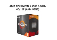 CPU AMD AM4  Ryzen 5 5500 3.6GHz 6C/12T (รับประกัน3ปี)
