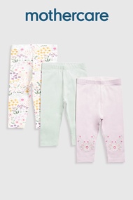 กางเกงเลกกิ้งเด็กผู้หญิง Mothercare Nature Leggings - 3 Pack JL421