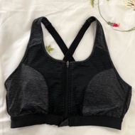 Training bra size 70/75 A/B/C black and gray with front closure