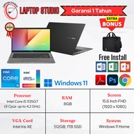 Laptop Baru Asus Vivobook 14 Intel Core i5 1135G7(8Cpus, 4,2Ghz) RAM 8GB SSD 1TB FHD