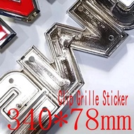 Grille For GMC Sticker 340x78mm Clip GMC Emblem Badge Sticker Front Grill Sticker For GMC Envoy Cany