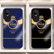 CASE FOR OPPO RENO 10 5G, RENO 10 PRO 5G FIGURE 555 PREMIUM TEMPERED GLASS BACK