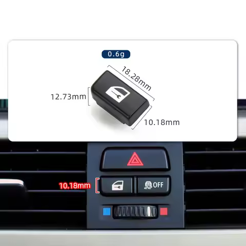 For BMW 3 Series E90 320i Car Interior Part Dashboard Unlock Lock Door Button Cap Cover Fit 2005-201