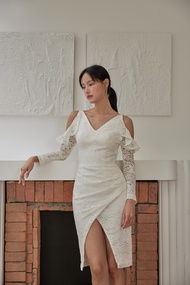 Claire Dress in white