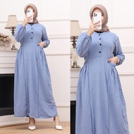 Gamis Cika Model Baru Bahan Crinkle Airflow Premium//Gamis terbaru 2023 kekinian