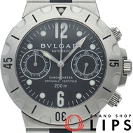 นาฬิกา Bulgari Diagono Scuba Chronograph SCB38S/SC38SV พร้อมใบรับประกัน ตัวเรือนสแตนเลส/สายยาง สำหรั