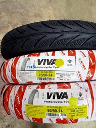 Tayar Motor Tubeless VIVA FT238 70/90/14 . 80/90/14