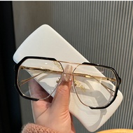 Myopia Glasses Big Frame Glasses Big Face Glasses Trendy Unique Style Big Frame Blue Light Filter Gl