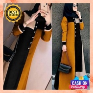 Bj Dresh Branded Gami Cewek Imported Game Invitation for Women Baj Gamus Plain Muslim Clothing Ibu2 