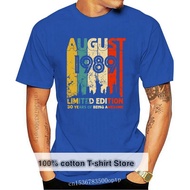 Vintage August 1989 Shirt 30 Year Old Tee 1989 Birthday Gift T-Shirt Mem Black Hip-Hop Tee Shirt