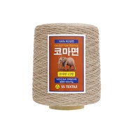 [Dyed 12' Combed Cotton Yarn] 600g_0.8mm thickness_2~3 layer twisted Cotton Textile Coned Yarn Low-l