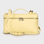 【97新 ✨ 全網最低價！】Loro Piana LP19飯盒包 淡黃色 手提包 單肩包 斜挎包（下單前先詢問庫存❗️）