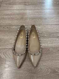 Valentino 鉚釘平底鞋