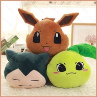 Pokemon Pillow Cushion Pikachu Eevee Snorlax Soft Plush Toys Plushie Doll Hand Warmer