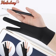 1pc Black 2 Fingers Anti-fouling Gloves Anti Touch Hand Drawing Writing Glove