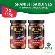 Mega Premium Spanish Sardines in Tomato Sauce and Oil 225g By 2's